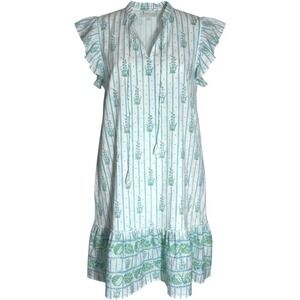 Islapayal femiine ruffle detail  100% Cotton Dress sz LG